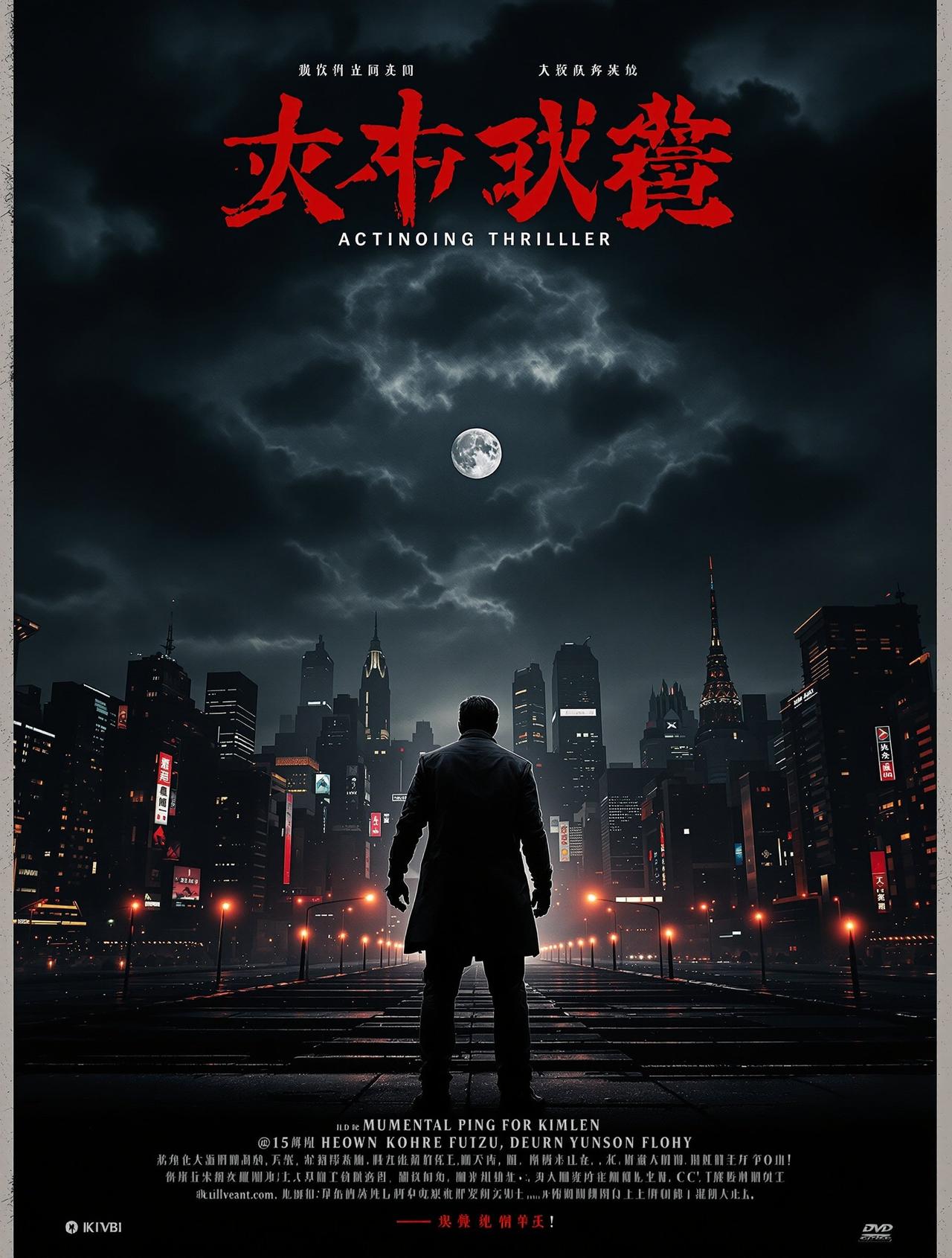 蘑菇影院出品悬疑刑侦作品《暗夜追凶》高清海报
